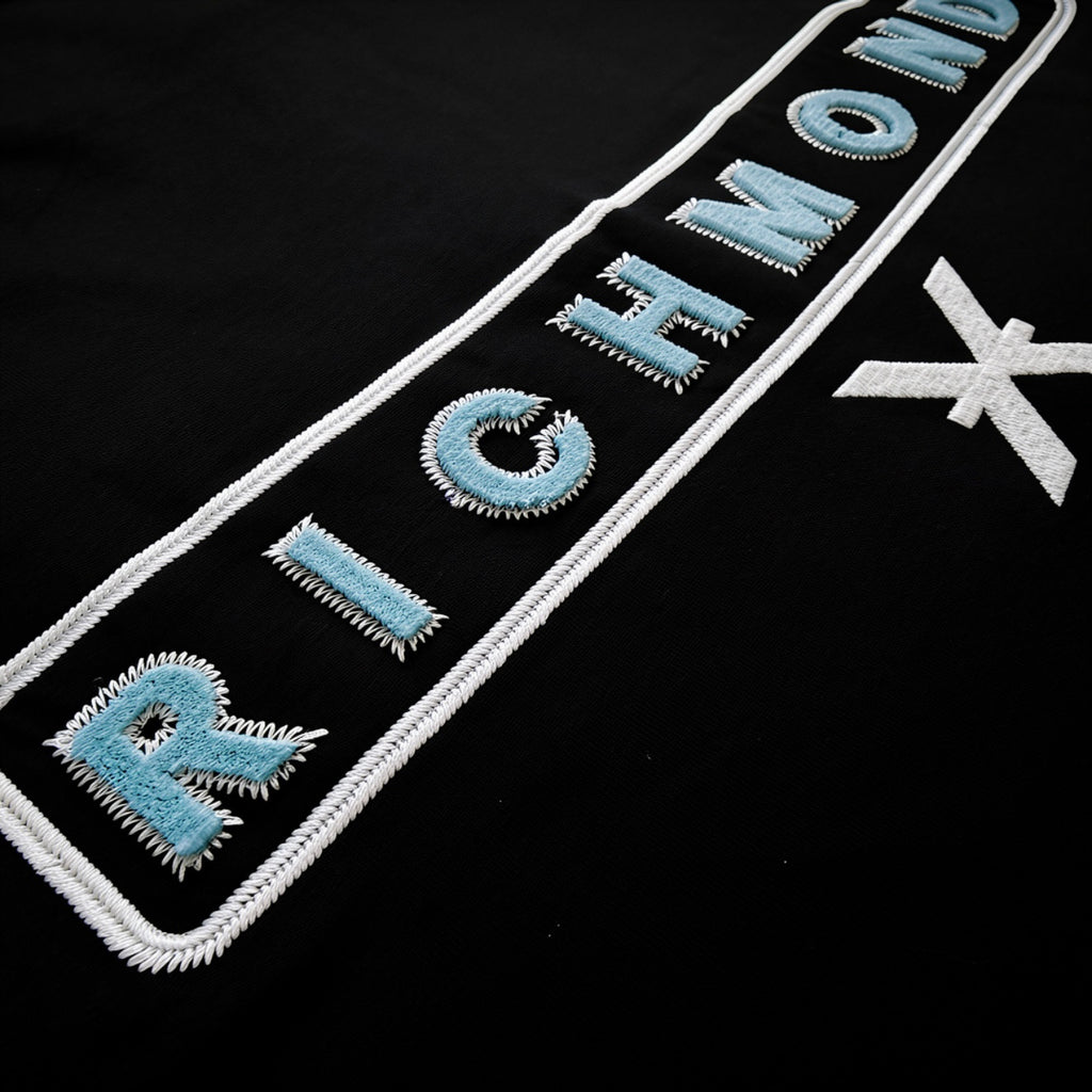 T-shirt John Richmond X con Logo "Box" Ricamato in Spugna