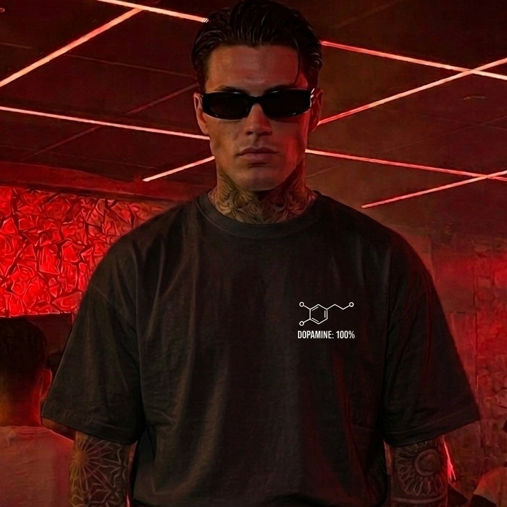 “RISK” OVERSIZE T-SHIRT -BLACK-