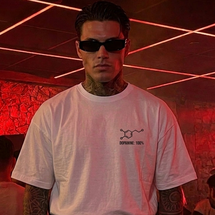 “RISK” OVERSIZE T-SHIRT -WHITE-