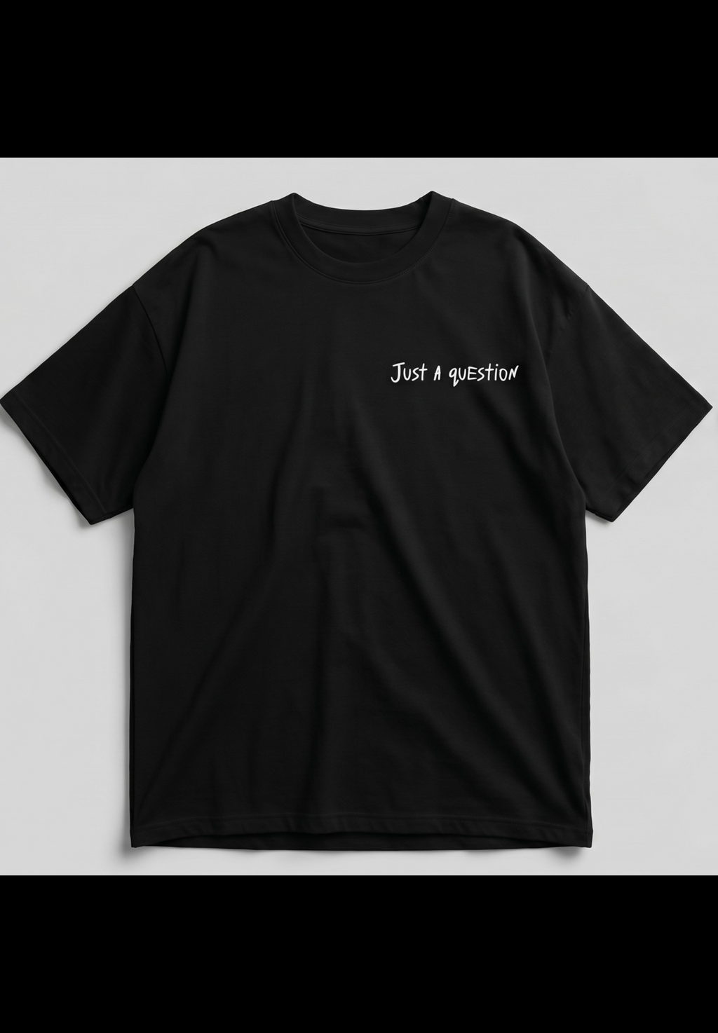 “FLIRT” OVERSIZE T-SHIRT -BLACK-