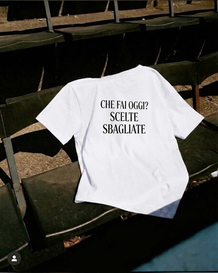 “ERROR” OVERSIZE T-SHIRT -WHITE-