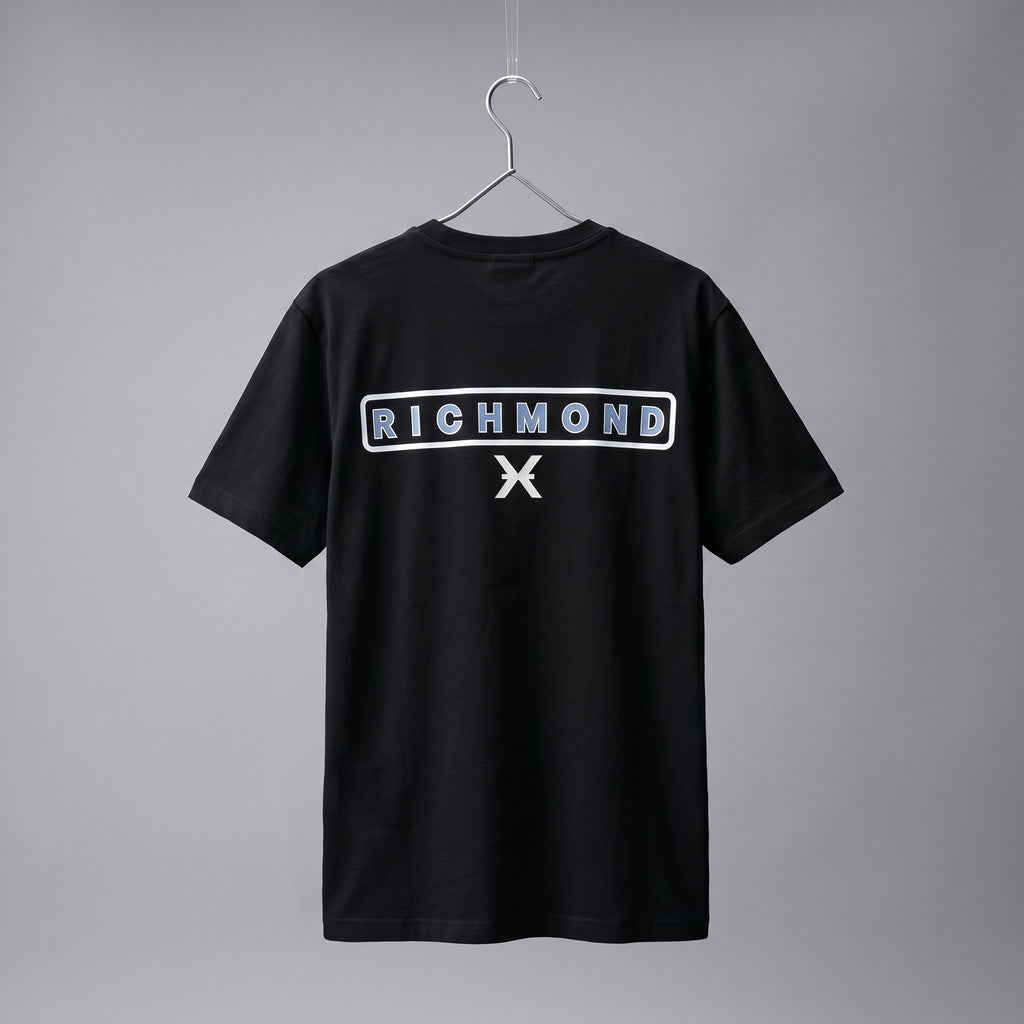 T-shirt John Richmond X con Logo "Box" Ricamato in Spugna